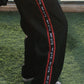 Richa =♥︎ = ⚽︎ Track Pants- Black/ Red
