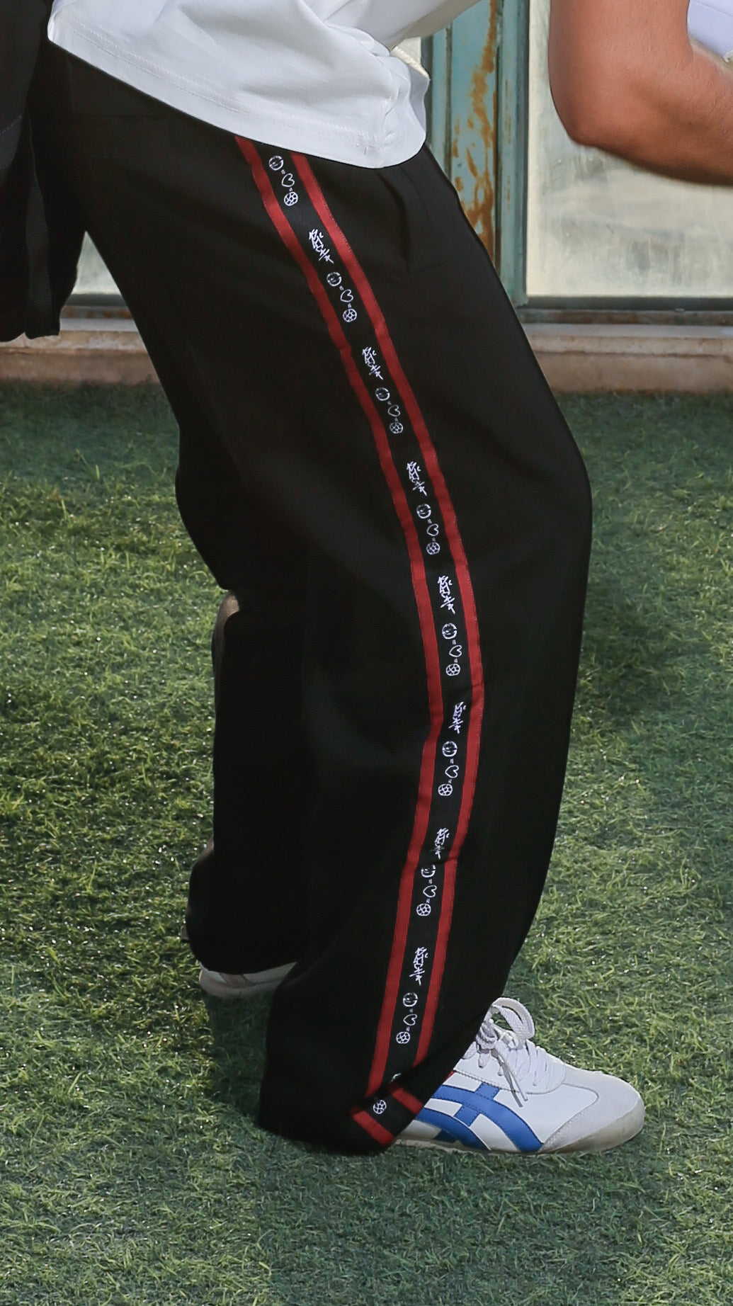Richa =♥︎ = ⚽︎ Track Pants- Black/ Red