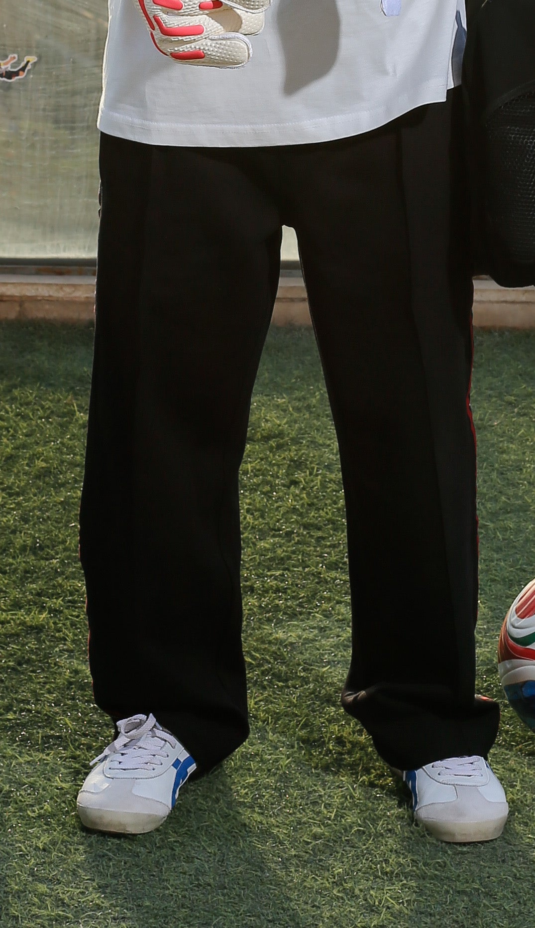 Richa =♥︎ = ⚽︎ Track Pants- Black/ Red